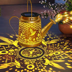 Hummingbird Solar Lanterns Garden Decor, Outdoor Waterproof Watering Can with Shepherd Hook, Solar Garden Decor for Yard Outdoor Landscape Pathway, Gifts for Women Mom Grandma Birthday Christmas Gifts