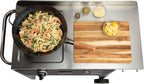 Cuisinart Outdoor Wok Station with Rear Wheels, 14" Steel Pan, 50,000 BTU