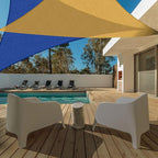 AsterOutdoor Sun Shade Sail Triangle 16' x 16' x 16' UV Block Canopy for Patio Backyard Lawn Garden Outdoor Activities, Graphite
