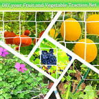 6x15FT Plant Trellis Netting,Heavy-Duty Garden Grow Net Polyester Square Mesh Nets for Climbing Plants,Tomatoes,Cucumbers,Beans,Fruits,Flowers