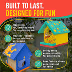 jr bird house kit, diy cedar wood birdhouse, package contents