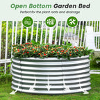 land guard 2×2×2ft galvanized raised garden bed kit showing dimensions