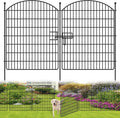 10 panels no dig garden fence with gate, main product view