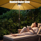 Patio Umbrella Light 3 Brightness Modes Cordless,with 28 Cool White LEDs-4 * AA Battery Operated Umbrella Lights,Fits 1.15"-2" Umbrella Poles,for Patio Umbrellas,Camping Tents and Indoor Use