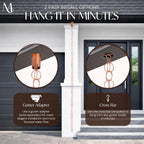 monarch rain chains pure copper ring rain chains, package contents