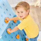 little tikes campin’ & climb wall, active play, close-up detail