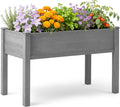 raised garden bed with legs, 48×24×30 cedar wood, main product view