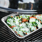 15 Pack Disposable Aluminum Foil Grill Topper Pans, Grill Grate Liners, BBQ Grill Accessories for Outdoor Cooking and Camping - Prevents Food from Falling into Grill or Sticking to Grate