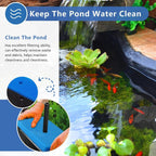 4 Sets Replacement Pond Filter Pads for Outdoor Ponds - Coarse and Fine Pond Filter Media for Pond 871980305528 Compatible with 52231 and 52229 Filter Box, Sponge Filters Replacement for Fish Ponds