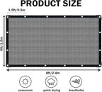 Grey Sun Shade Cloth,Pergola Shade Cover with Reinforced Grommets,90% Shade Fabric Fence Privacy Screen Balcony,Pergola Shade Cover Canopy Garden Carport Porch Deck Patio Shade Cover,4x8FT