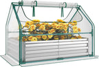 miory raised garden bed with pe cover, 4x2.5x1, main product view