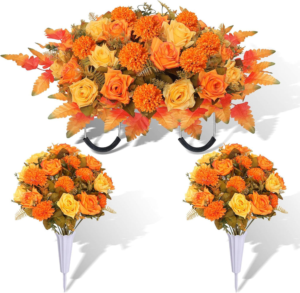 lodou 3 piece cemetery flowers set – large, main product view