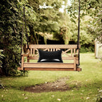STOBAZA Inflatable Cushion for Hammock Swing Chairs PVC Black | Replaceable Insert for Hanging Chairs, Lightweight Foldable Design, Travel and Outdoor Use
