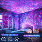 Halloween Projector Lights Outdoor,RGBW Ocean Wave Light Projector with Remote&Timer,IP65 Waterproof Outdoor Projector for Christmas Yard, House Parties, Bedroom Ceiling Decor (Holiday Gift Idea)