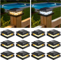 4x4 solar post cap lights 12-pack, 16 led, main product view