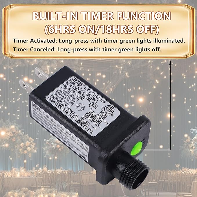 300 LED Halloween Lights, 98.5FT Halloween String Lights with 8 Lighting Modes, Waterproof & Connectable Mini Light, Plug in for Indoor Outdoor Holiday Christmas Party Bedroom Decorations (Purple)