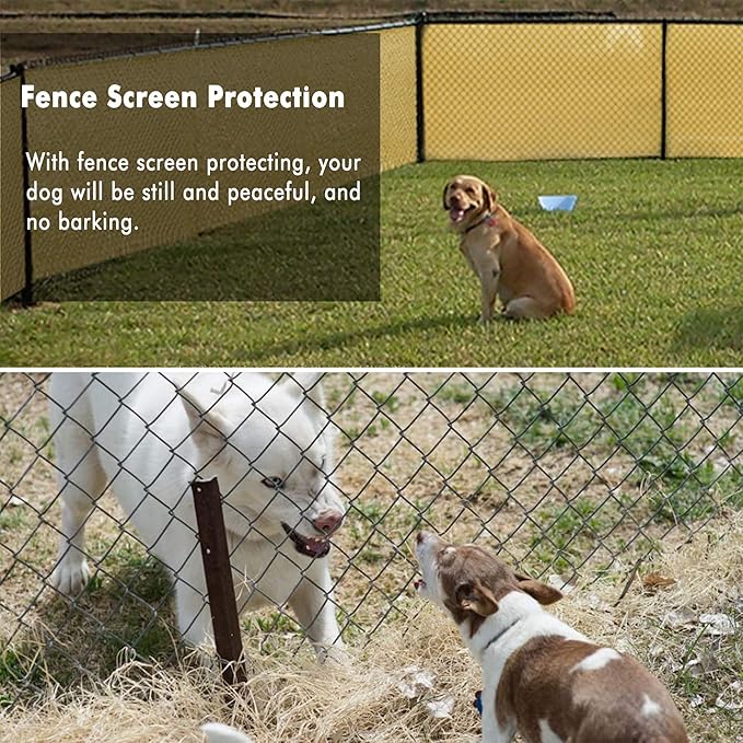 UPGRADE Privacy Fence Screen 4'x31' Sand Outdoor 90% Visibility Blockage 170 GSM Mesh Shade Cover Panels for Backyard,Balcony,Home Decoration with Zip Ties,Customized Avaliable