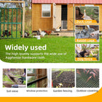 16in x 10ft Black Hardware Cloth 1/2 inch 19Ga PVC Coated Mesh | Vinyl Coated Fence, Welded Metal Chicken Wire Fencing Roll, Garden Plant Fencing, for Chicken Coop and Home Improvement