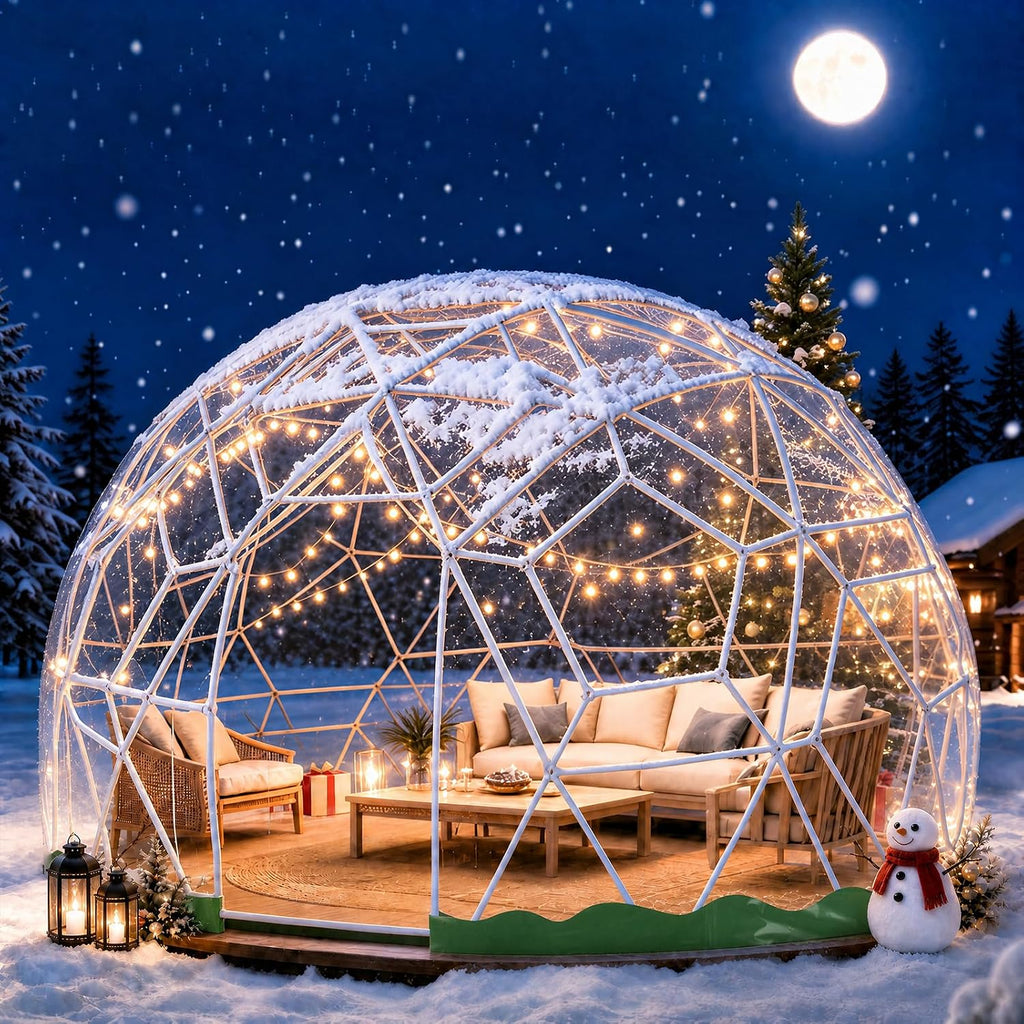12ft garden dome tent, geodesic dome greenhouse with, main product view