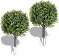 24" set of 2 artificial boxwood topiary ball, main product view