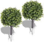 24" set of 2 artificial boxwood topiary ball, main product view