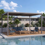 louvered pergola 10' x 13', outdoor aluminum pergola, main product view