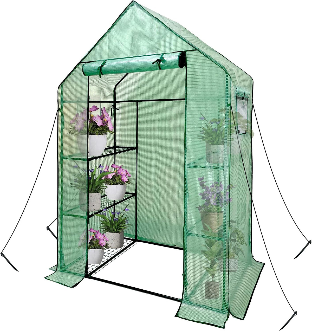 heyfurni walk in greenhouse with shelves,walk-in plant green, main product view