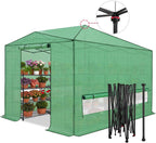 eagle peak 12x8 portable walk-in greenhouse, pop-up indoor, main product view