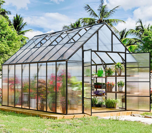 16x10x10 ft large greenhouse for outdoor, easy assembly, main product view