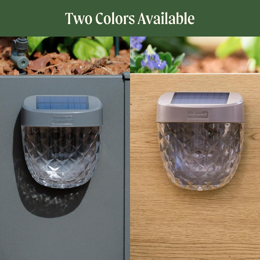 Vego garden Solar Garden Lights to Flat Beds Waterproof Earthy Brown 4 Pack | magnetic solar garden lights outdoor waterproof ambient lamp