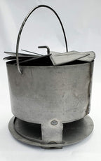Hunsaker Vortex Charcoal Basket for 22.5" WSM & Drum Cookers - Heavy Duty 14 Gauge Steel - USA Made - Promotes Even Cooking, Prevents Burning - Round Design with Built-In Ash Pan