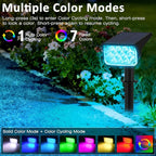 Halloween Solar Color Changing Lights Outdoor 7 Lighting Modes Waterproof IP65 Multicolor Landscape Spotlights Christmas RGB Uplights for Garden Yard House Tree Driveway Lawn Patio Pathway 6 Pack