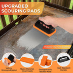 Griddle Cleaning Kit for Blackstone, Flat Top Grill Accessories Cleaner Tool Set Grill Stone, Griddle Scraper, Scouring Pad and Handles, Multifunctional Griddle Accessories Easy to Remove Stain