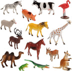 100piece set of animals figures & accessories, package contents