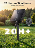 Brightown Solar Lights Outdoor,4Pack 32LED Solar Garden Lights Warm White | Swaying Firefly Waterproof, 8 Modes Solar String Light for Yard Patio Pathway Landscape Decoration Gifts