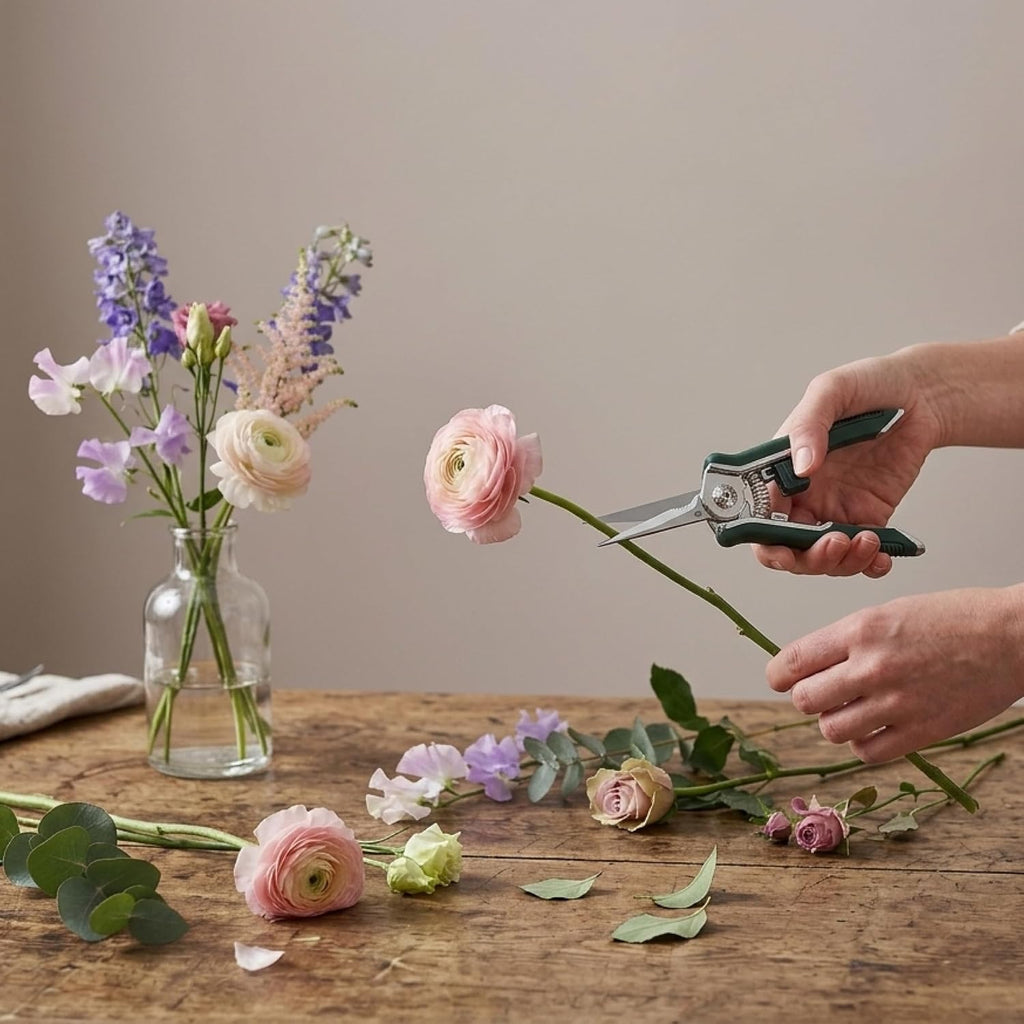Spear & Jackson Kew Gardens Urban Oasis Collection CUTTINGSET19K Snips & Twine Set - Essential Pruners and 100m Natural Garden Twine