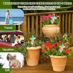 4 Pcs Plant Watering Globes Self Watering Planter Insert Glass Water Bulbs for Indoor and Outdoor Plants Mushroom Plant Watering Devices for Travel Vacation