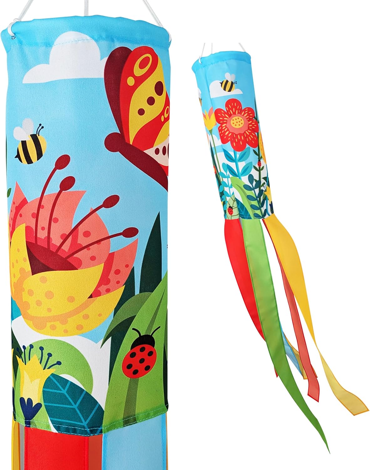 Madrona Brands Butterfly Windsock | Durable Outside Hanging Wind Decoration | Yard, Garden, Patio, Deck | 48 Inch