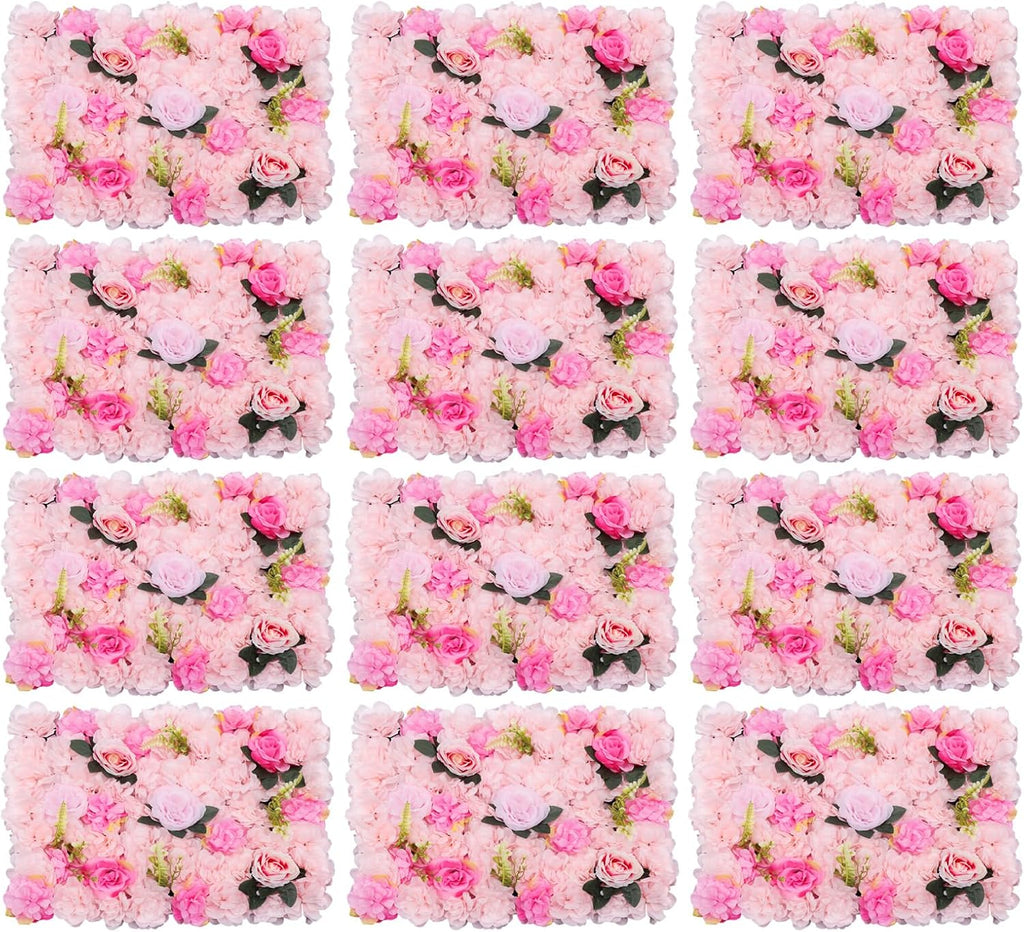 flower wall panels 3d flower wall backdrop, 12pcs, main product view