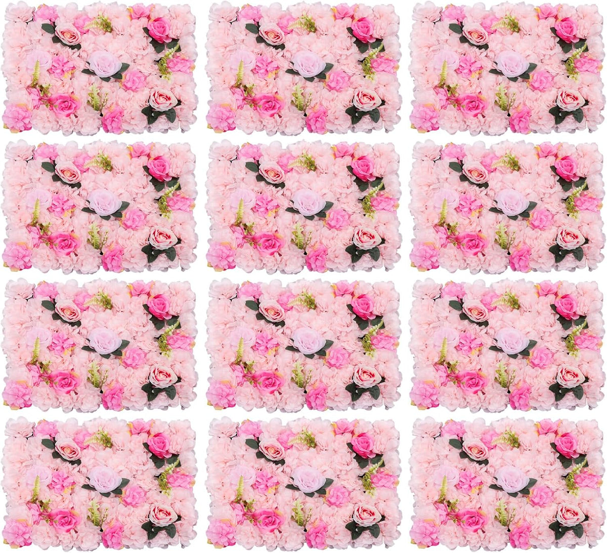 flower wall panels 3d flower wall backdrop, 12pcs, main product view