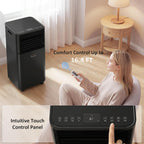 homcom 8000 btu portable air conditioner for rooms showing dimensions