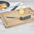 Restaurantware Nylon Slotted Turner - 6 Pack - German Standard Large Kitchen Spatula with Stainless Steel Handle, Non-Stick Safe, Dishwasher Safe - Heat-Resistant Slotted Spatula for Eggs, Fish