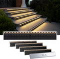 shonelighting solar step lights outside, 33 focused leds, main product view