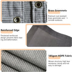 poyee 90% sun shade cloth, 10x30ft pergola shade showing dimensions