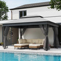 lausaint home 10x13 upgraded gazebo with netting and, main product view