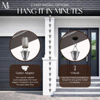 monarch rain chains aluminum akira pewter rain chains, package contents