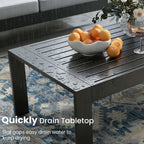5 pieces modern aluminum patio furniture set, outdoor, package contents