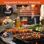 10 Pieces Griddle Cleaning Kit for Blackstone Flat Top Grill | Professional Heavy Huty Scraper, Grill Stones, Scouring Pads and Handles to Remove Grease and Residue from Flat Top Griddles