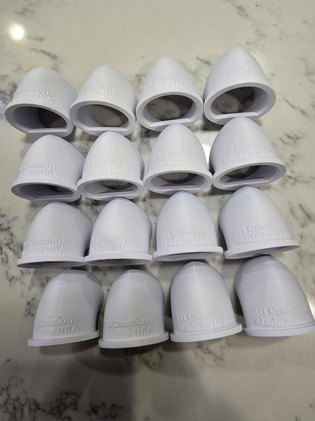 The Original Quail Feed Saver Port 1.5inch No Waste DIY Feed Ports for Coturnix Quail 3D Printed Made in USA 16ct White Color