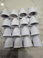 The Original Quail Feed Saver Port 1.5inch No Waste DIY Feed Ports for Coturnix Quail 3D Printed Made in USA 16ct White Color